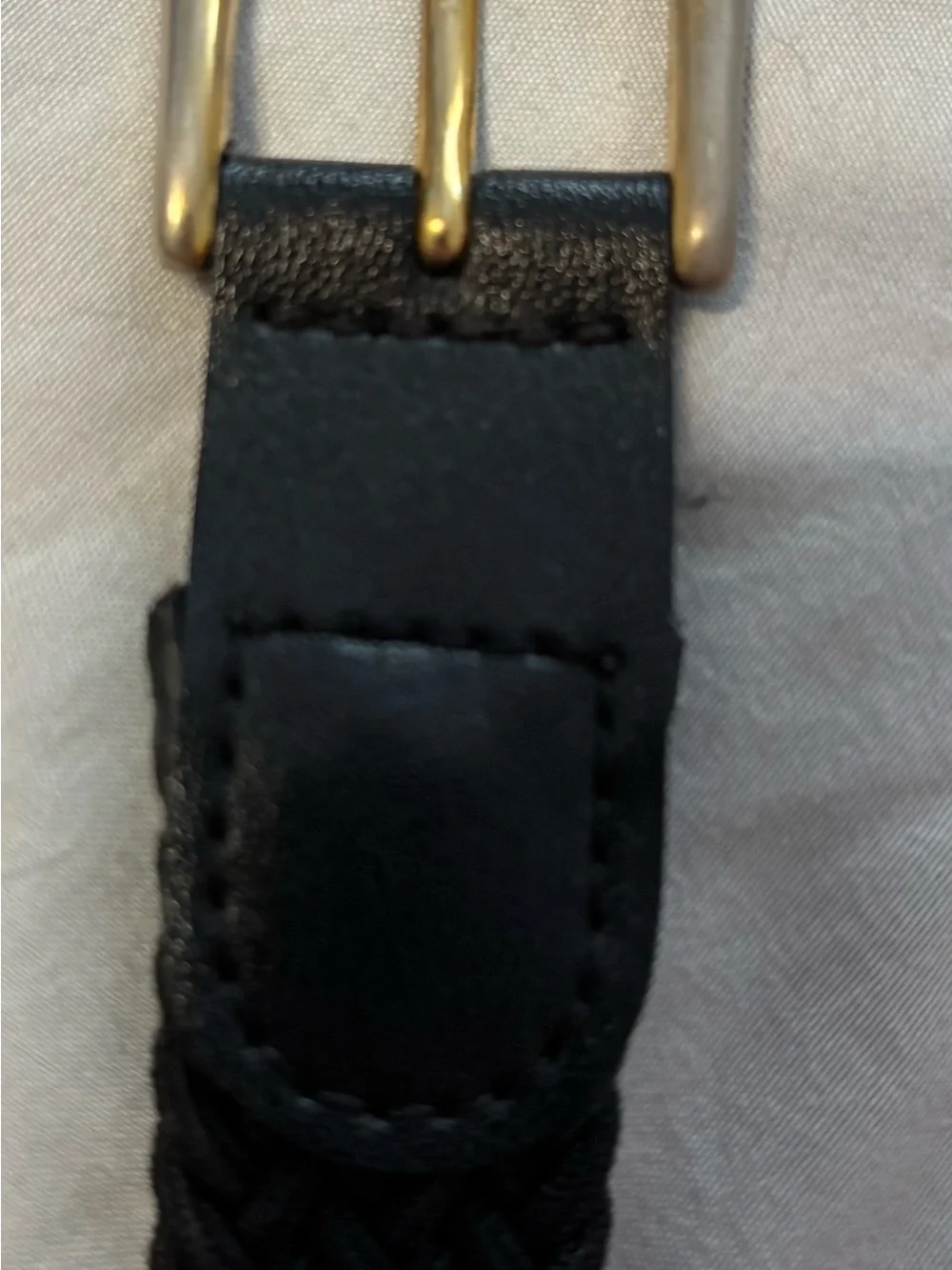 Braided Black Men's Belt - Classic Woven Style